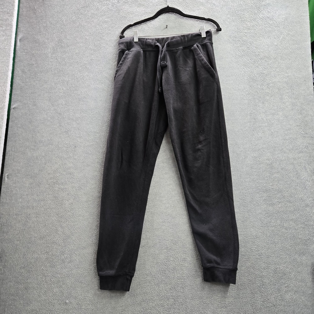 Youngla Men Activewear Pants M Black Sweatpants Fleece 28" Inseam